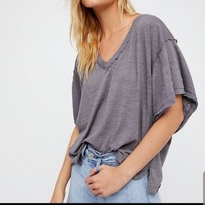 We The Free Gray Short Sleeve Tee